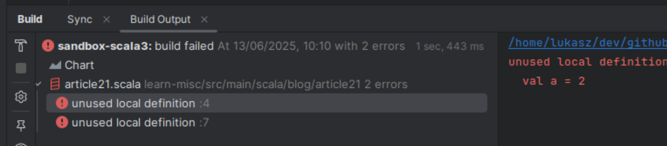Error in IDE